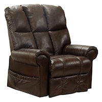 Transitional Power Lift Full Lay-Out Recliner