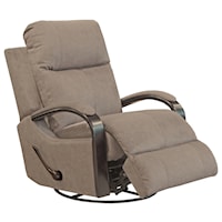 Swivel Gliding Recliner with Slim Modern Arms