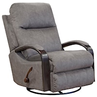 Swivel Gliding Recliner with Slim Modern Arms