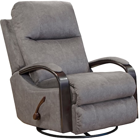 Swivel Glider Recliner with Track Arms