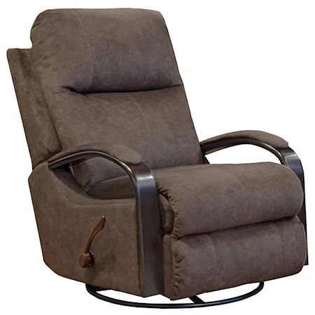 Swivel Glider Recliner with Track Arms