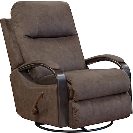 NILES CHOCOLATE SWIVEL RECLINER |