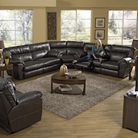 Power Reclining Sectional Sofa with Right Console