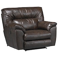 Power Extra Wide Cuddler Recliner with Casual Contemporary Style
