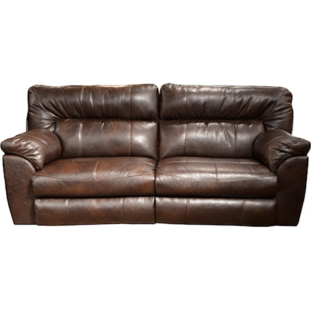 Power Extra Wide Reclining Sofa with Casual Contemporary Style
