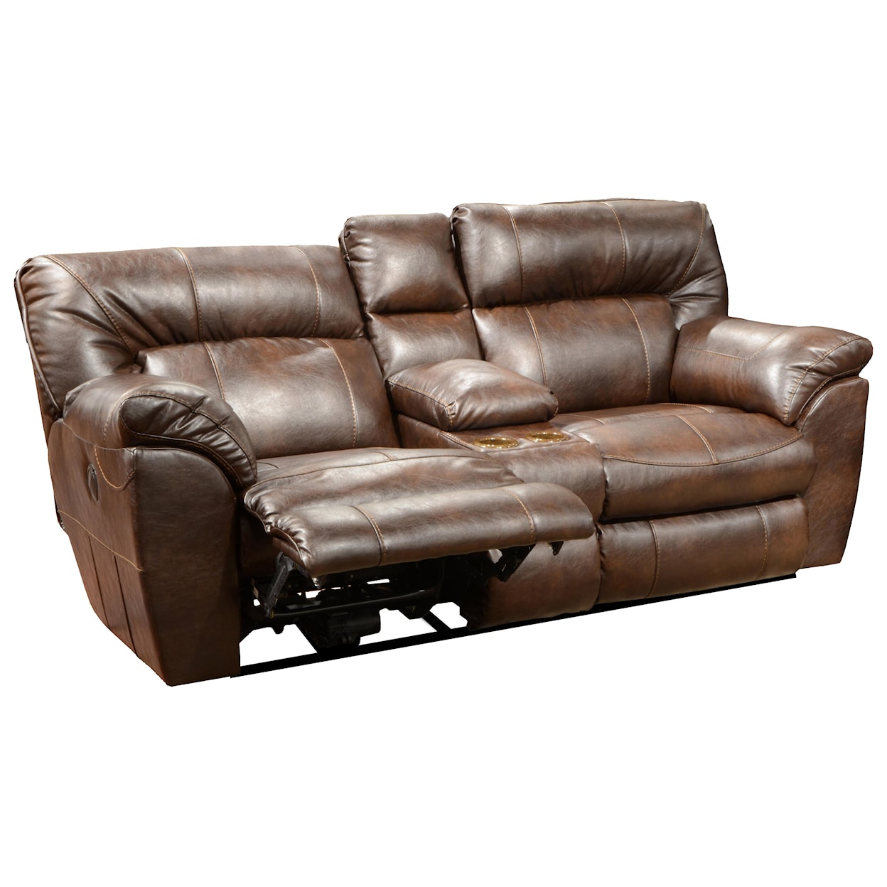 Catnapper 404 Nolan Power Extra Wide Reclining Console Loveseat