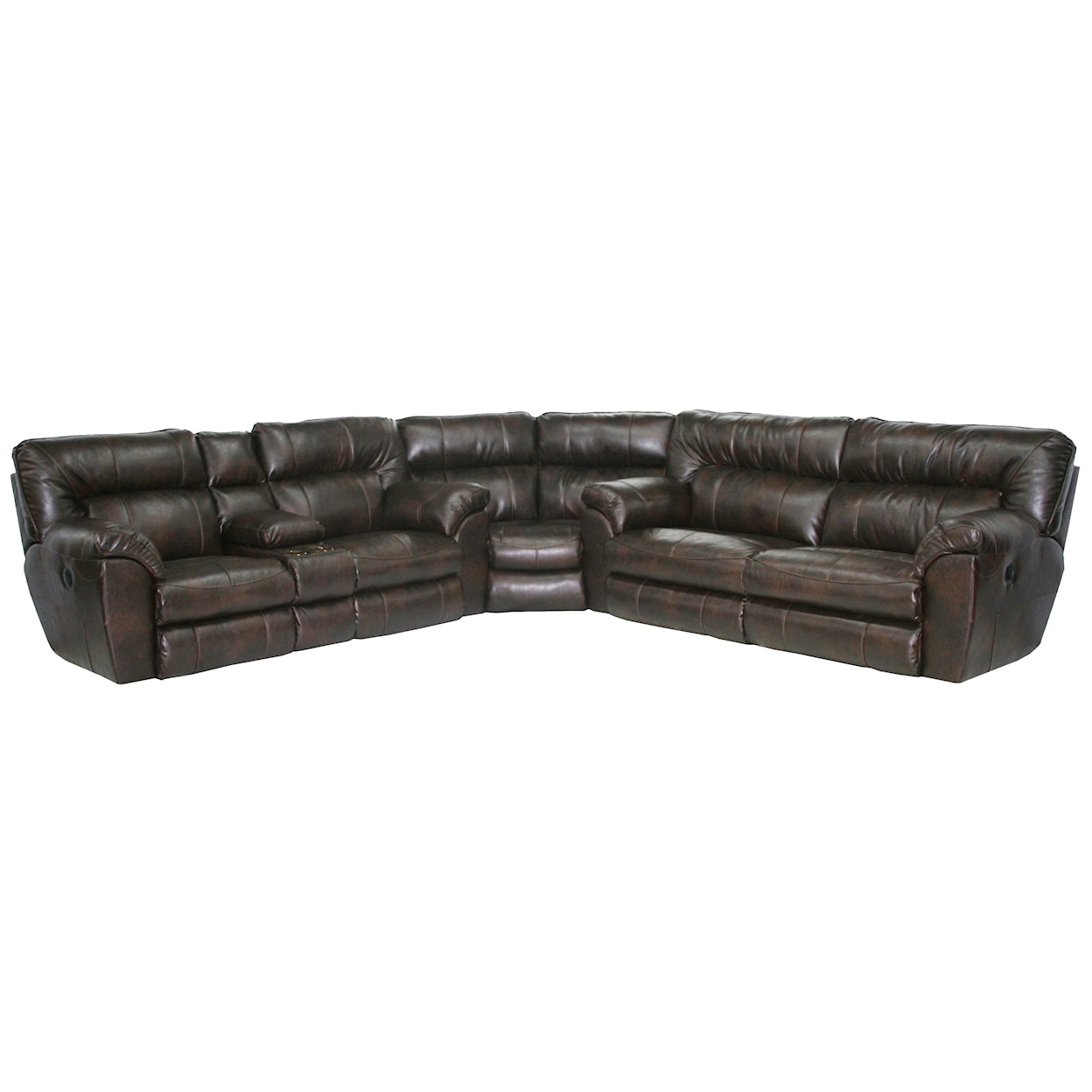 Catnapper 404 Nolan Power Reclining Sectional with Left Console