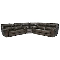 Power Reclining Sectional Sofa with Left Console
