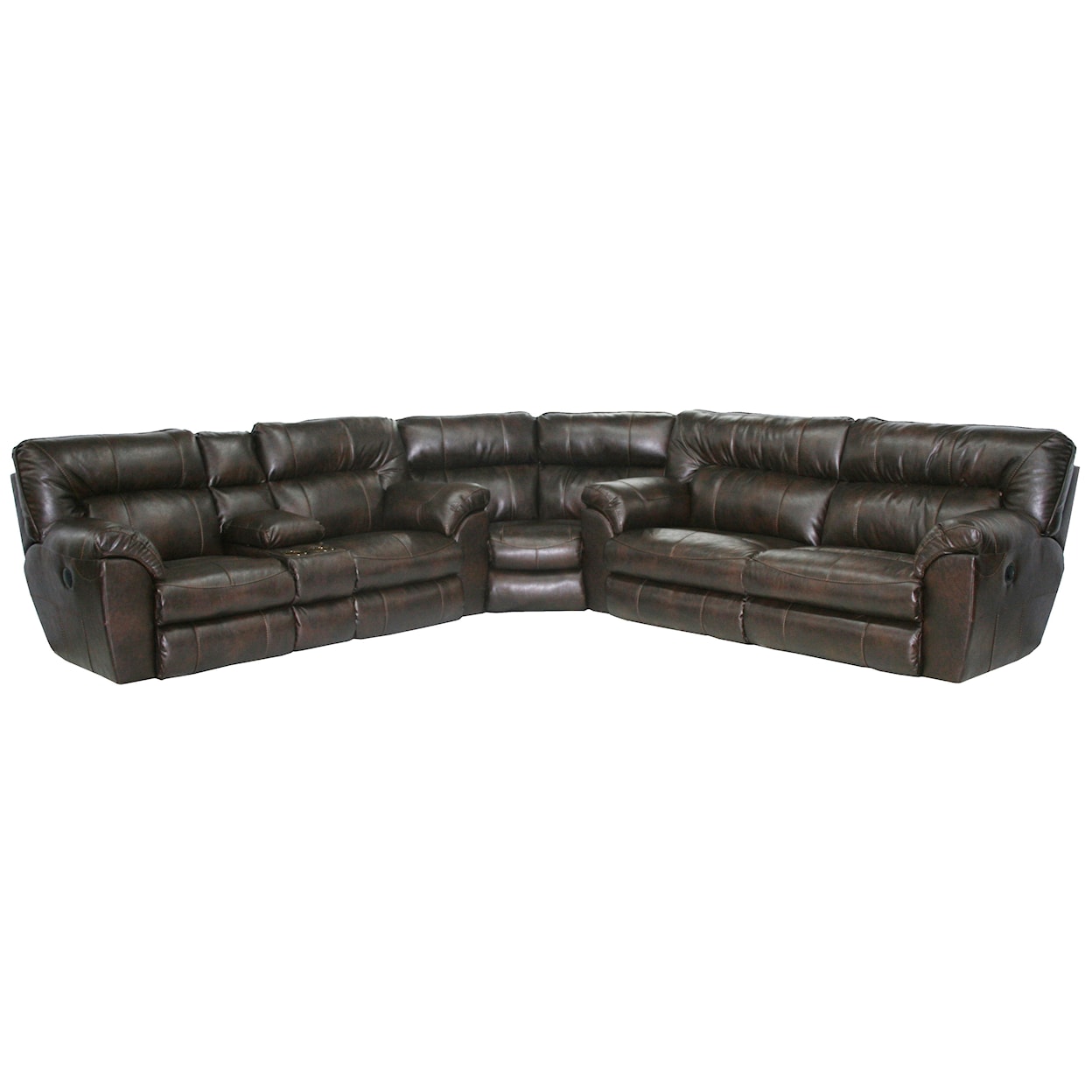 Carolina Furniture 404 Nolan Power Reclining Sectional with Left Console