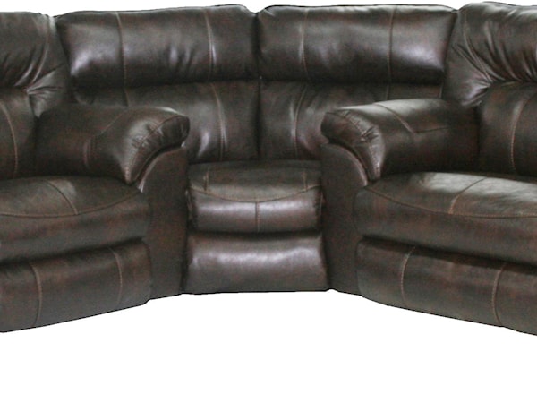 Power Reclining Sectional with Left Console