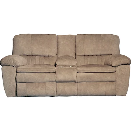 Lay Flat Reclining Console Loveseat