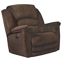 Casual Power Lay Flat Rocker Recliner with USB Charging Port and Extended Footrest