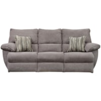 Power Lay Flat Reclining Sofa with Drop Down Table