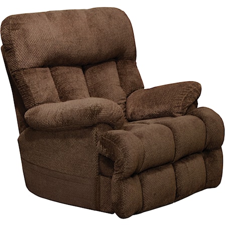 Casual Lay Flat Power Recliner with Power Headrest and Lumbar