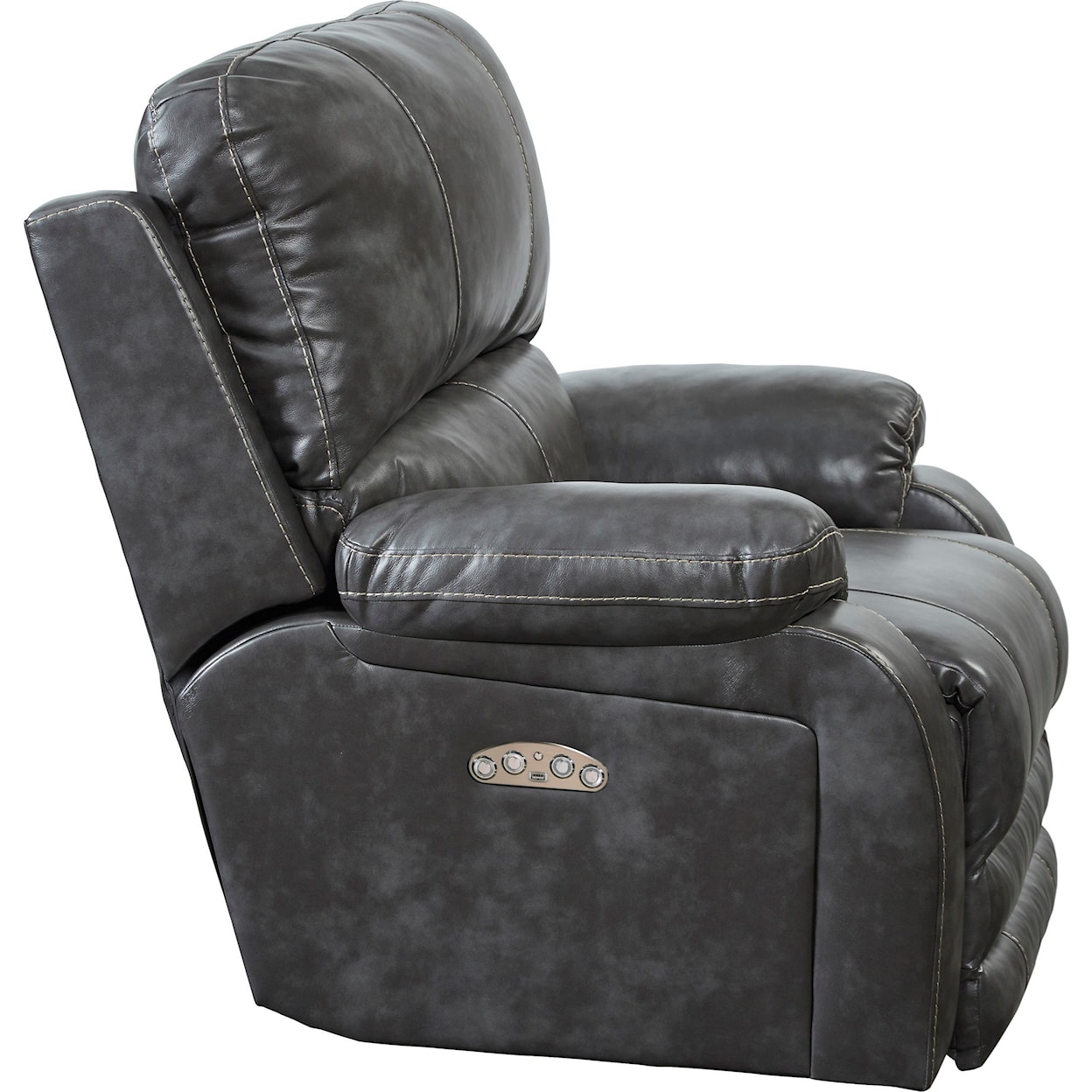 Carolina Furniture 4762 Thornton Power Lay Flat Recliner w/ Power Headrest