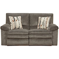 Causal Reclining Loveseat with Pillow Arms