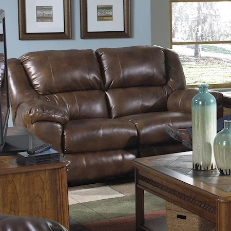 Rocking Reclining Loveseat with Casual Style