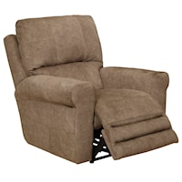 Casual Voice-Controlled Power Lay Flat Recliner with Power Headrest and Power Lumbar