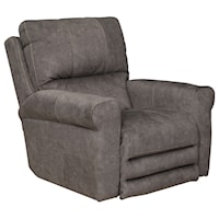 Casual Voice-Controlled Power Lay Flat Recliner with Power Headrest and Power Lumbar