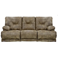 Lay Flat Reclining Sofa with Padded Arms