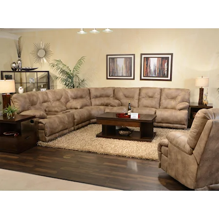 Power Lay Flat Reclining Sectional Seating