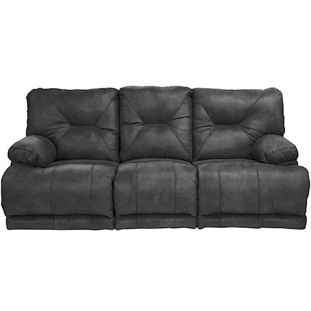 Lay Flat Reclining Sofa with Fold Down MiddleTable