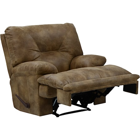 Power Lay Flat Recliner with Pillow Arms