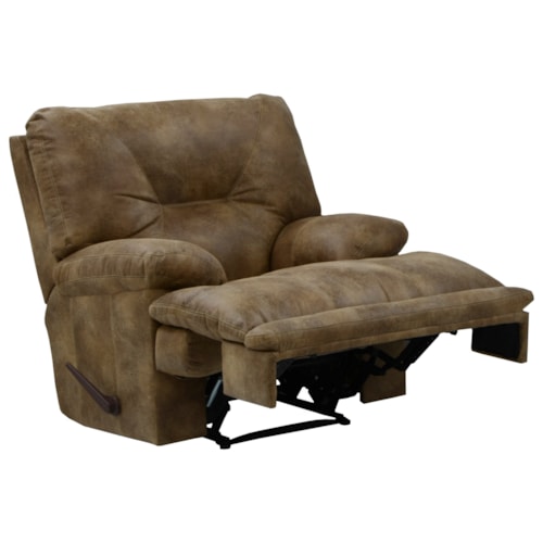 Power Lay Flat Recliner with Pillow Arms