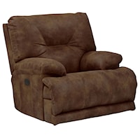 Power Lay Flat Recliner with Pillow Arms