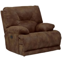 Power Lay Flat Recliner with Pillow Arms