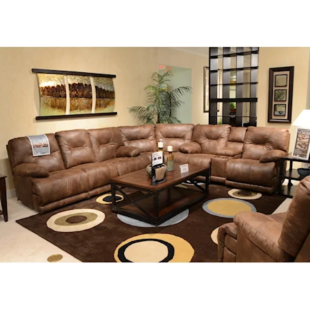 Power Lay Flat Reclining Sectional Seating