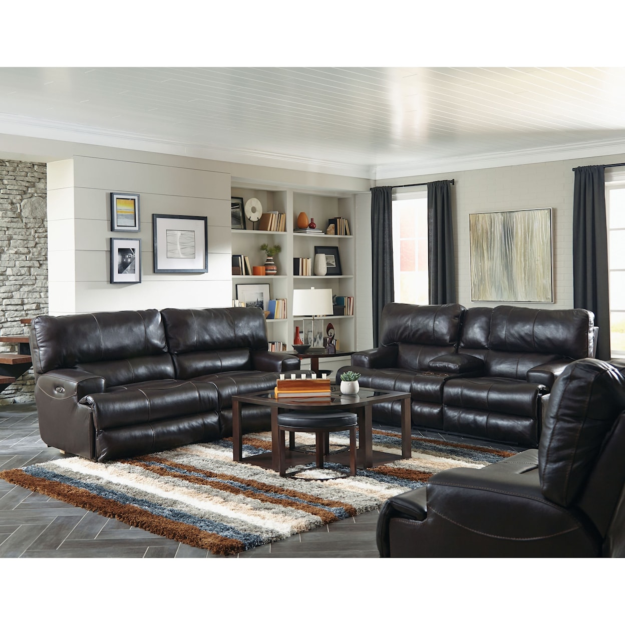 Catnapper 458 Wembley Lay Flat Reclining Sofa