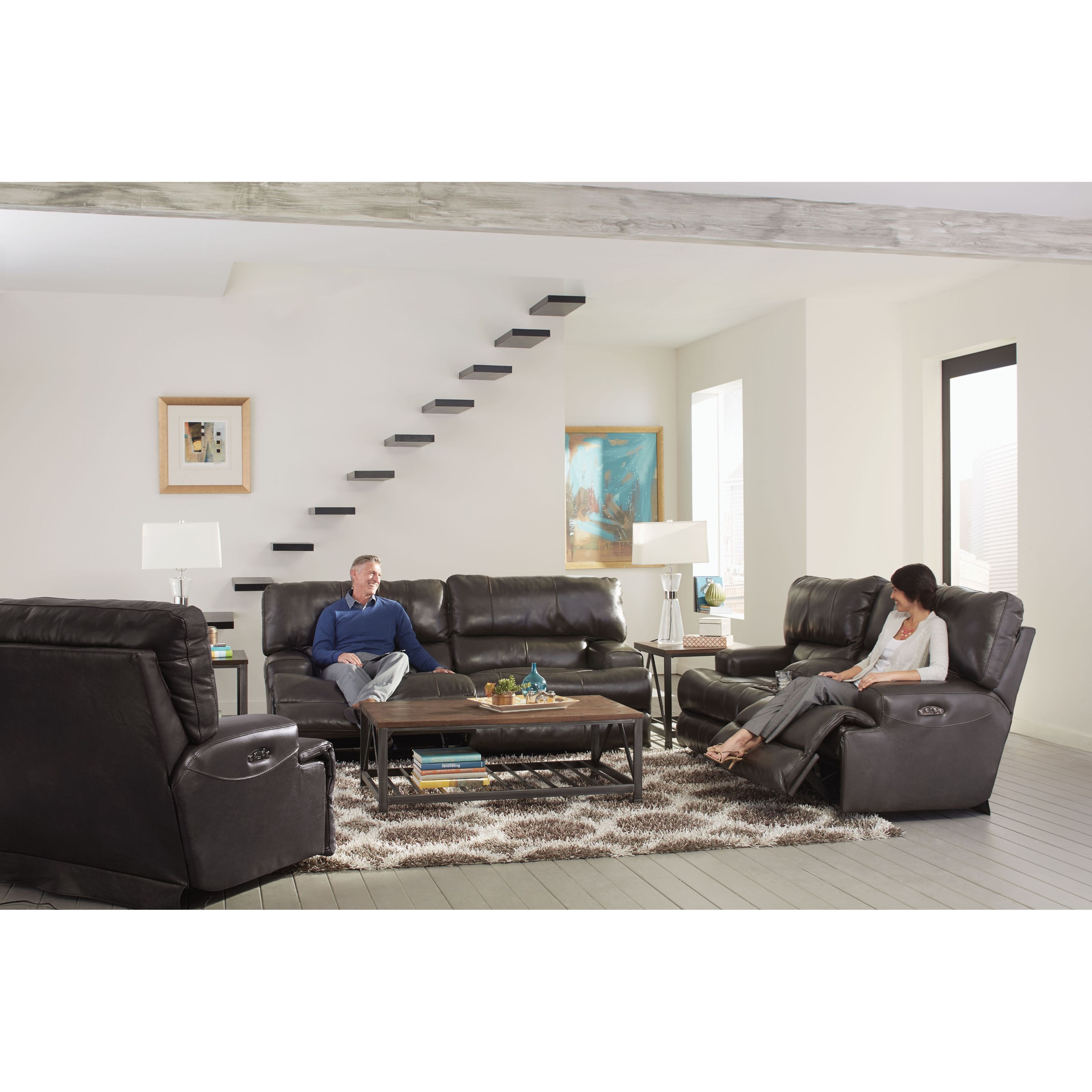Catnapper 458 Wembley Power Lay Flat Reclining Sofa