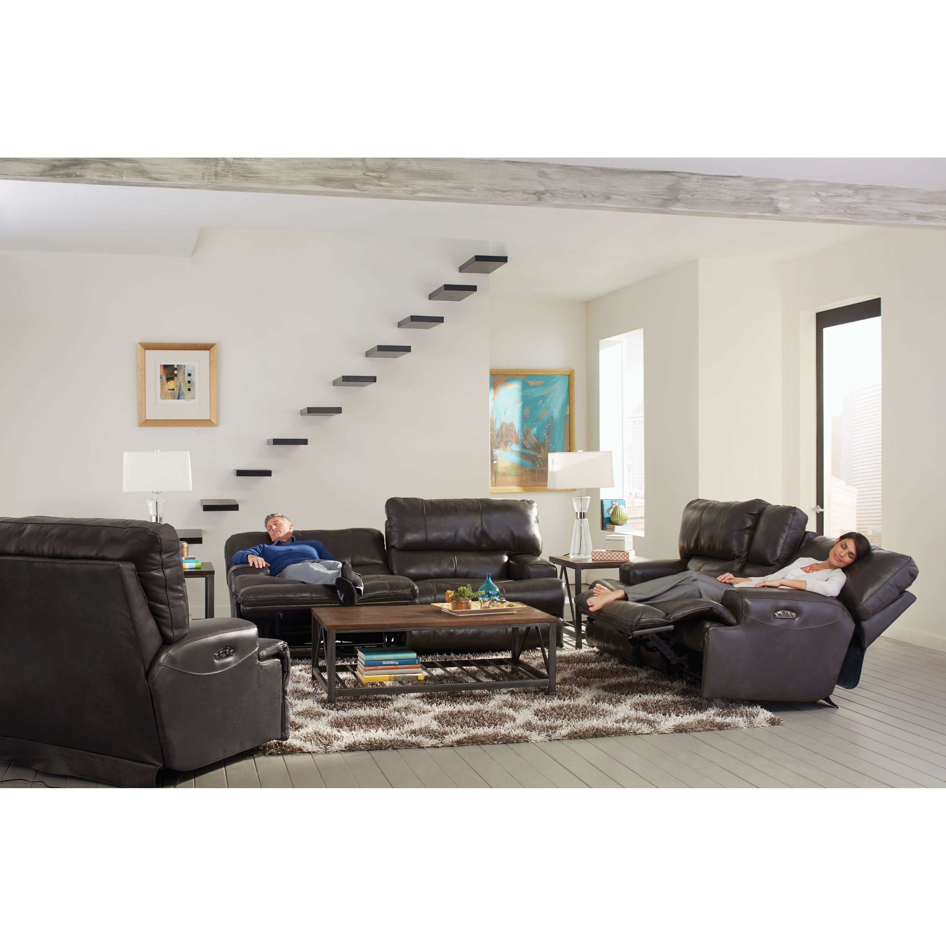 Catnapper 458 Wembley Power Lay Flat Reclining Sofa