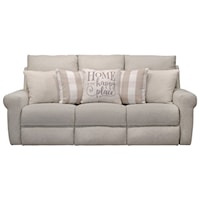 Transitional Lay Flat Reclining Sofa