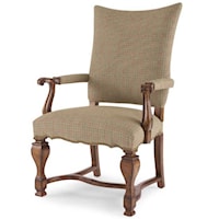 Buck's Upholstered Dining Arm Chair