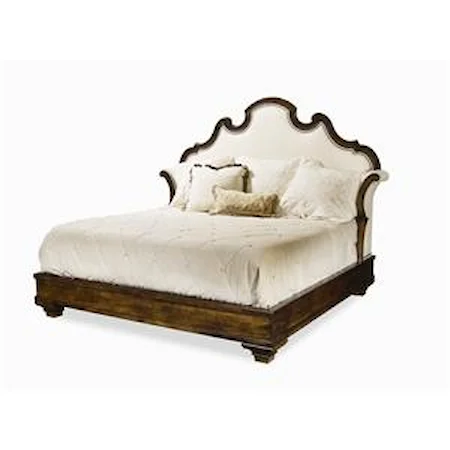 King Upholstered Headboard Bed