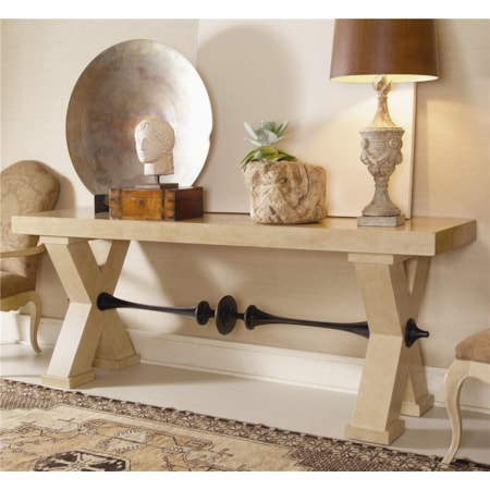 Console with Metal Stretcher