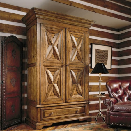 Santa Fe Armoire with Elegant Paneled Doors