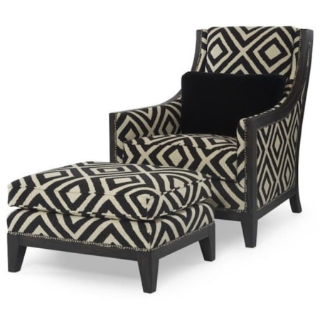 Svelte Chair and Ottoman