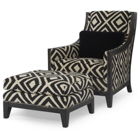 Svelte Chair and Ottoman