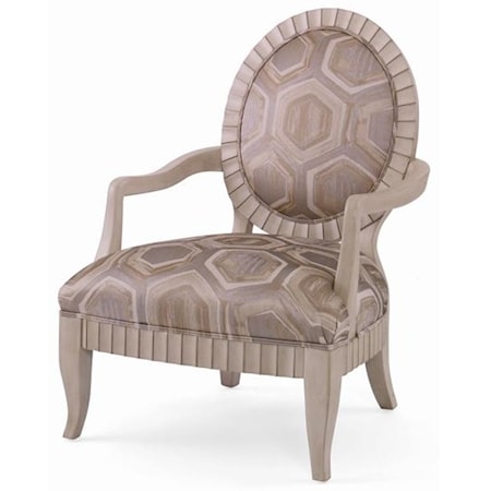 Oval Shaped Design Armchair 