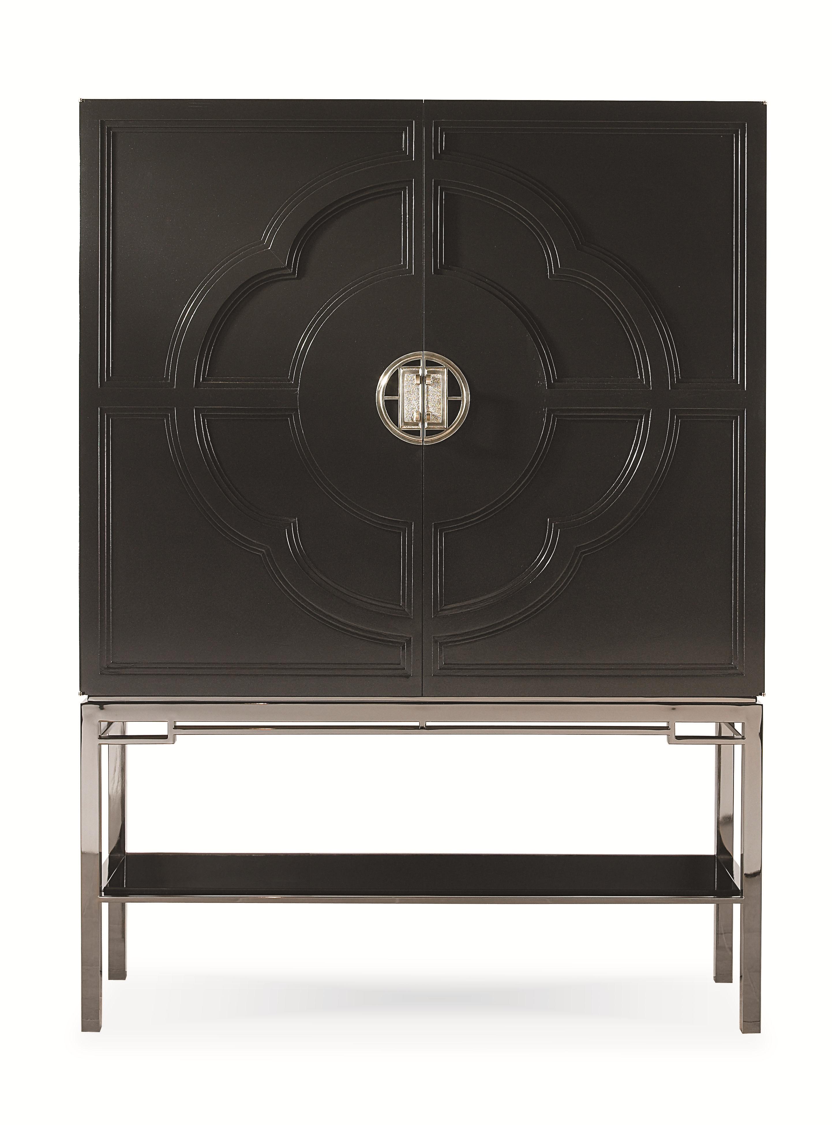 Century Chin Hua Lotus Bar Cabinet