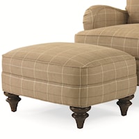 Two-Tier Kent Ottoman with Exposed Wood Feet