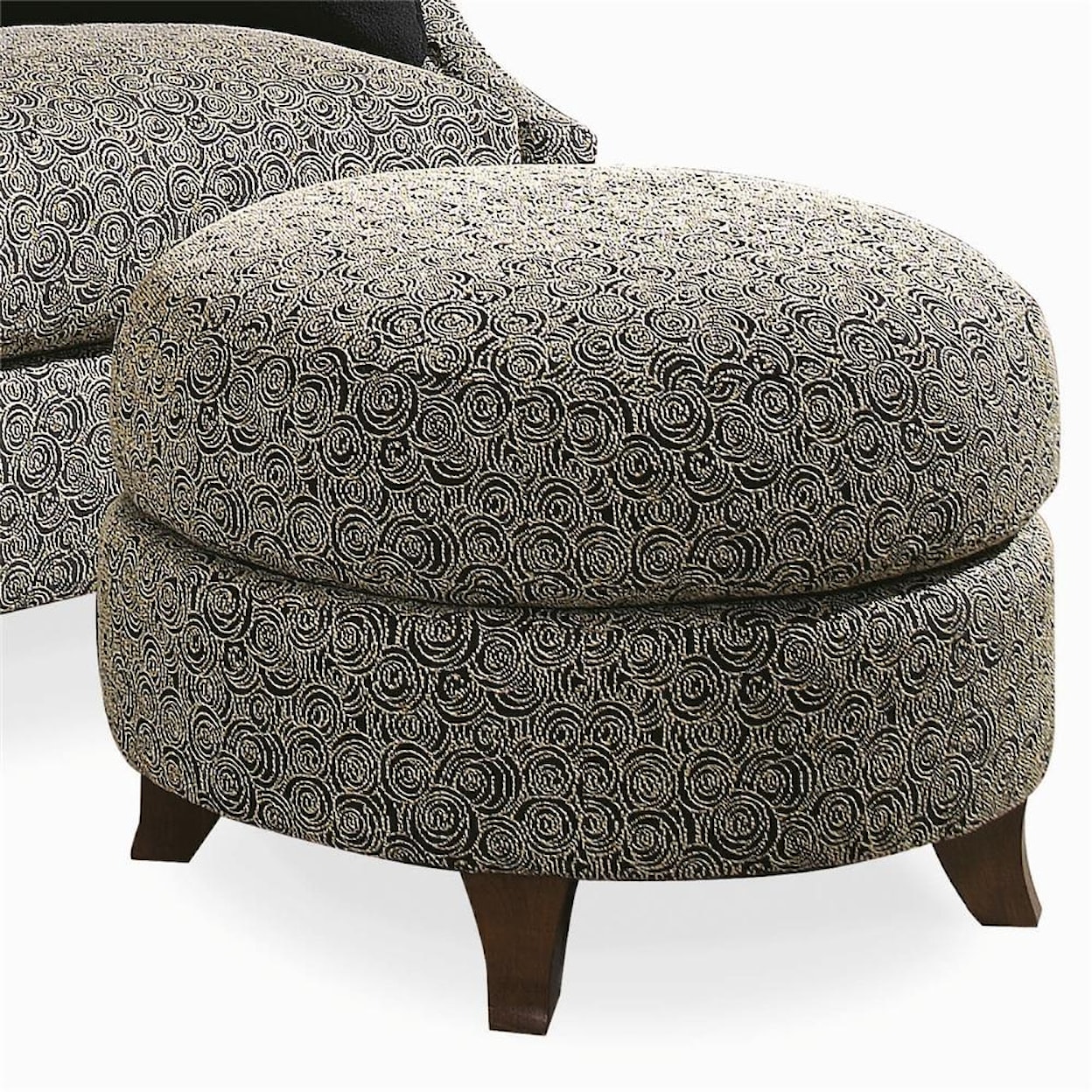 Century Elegance  Round Ottoman