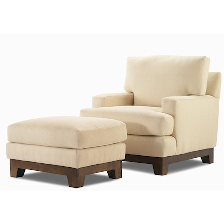 Stationary Chair & Ottoman