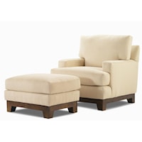 Stationary Chair & Ottoman