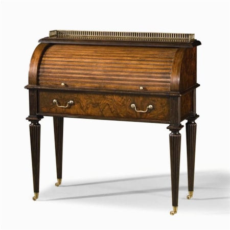 Bond Street Roll-Top Desk with Casters