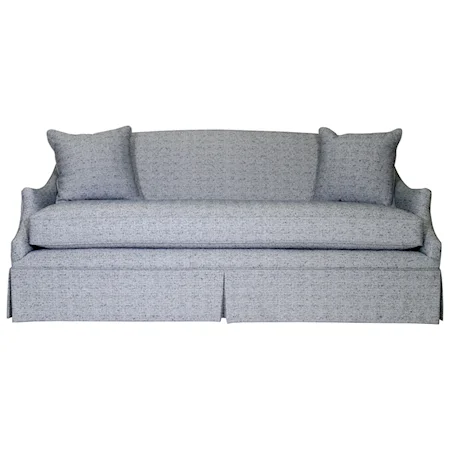Enzo Skirted Sofa with Bench Seat Cushion
