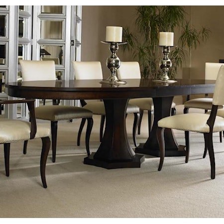 Double Pedestal Dining Table